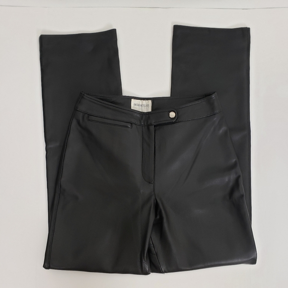Hugo Buscati Soft Supple Leather Black Pants 6 - Picture 16 of 16